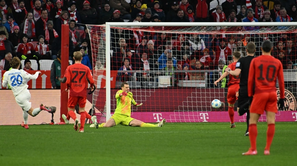 Bayern Holds Off Kiel Comeback to Extend Lead by Nine Points